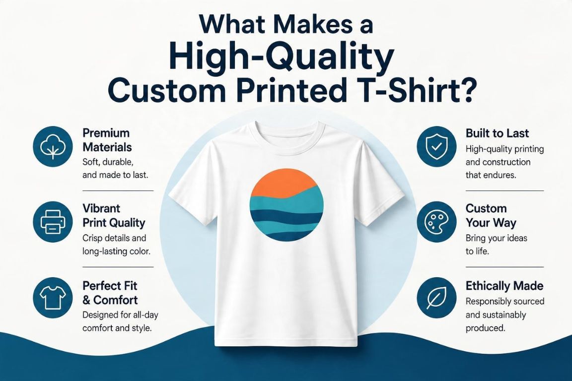 What Makes a High-Quality Custom Printed T-Shirt